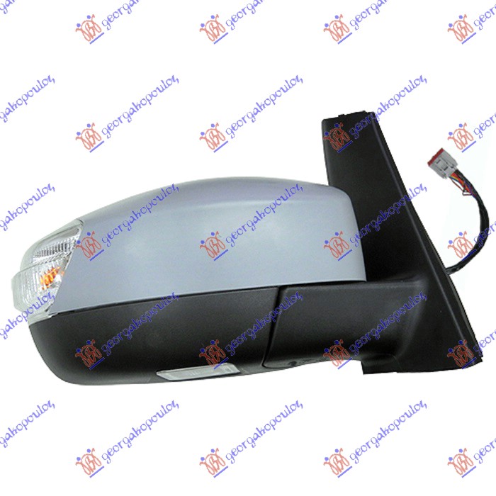 RETROVIZOR ELEKTRICNI SA GREJACEM PM (ELEKTRO-SKLOPIV) (MIGAVAC) (SVETLO) (8 PIN) (GRAND) (KONVEKSNO STAKLO) FORD C-MAX II 2010-2014 (DXA/CB7/DXA/CEU)