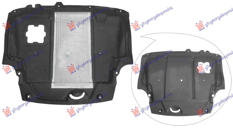 ZASTITA MOTORA MALA (BENZIN) (ALUMINIJUMSKI POKLOPAC) FORD FIESTA 2017- (HJ/HF)