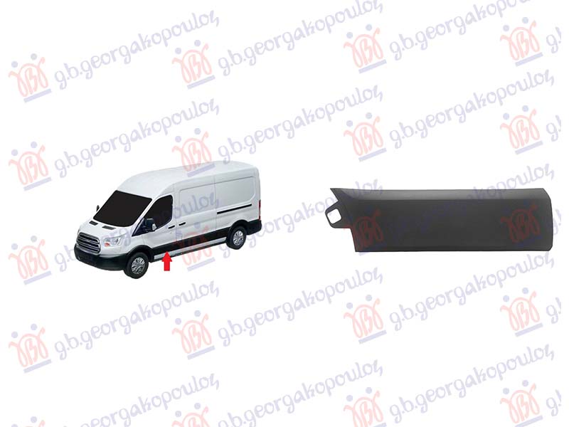 LAJSNA VRATA PLASTICNA SIVA FORD TRANSIT 2019-