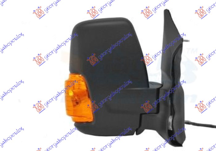 RETROVIZOR MEHANICKI KRATKI (ZUTI MIGAVAC) (A KVALITET) (KONVEKSNO STAKLO) FORD TRANSIT 2013-2019 (F3/FCD/FDD/FAD/FED)