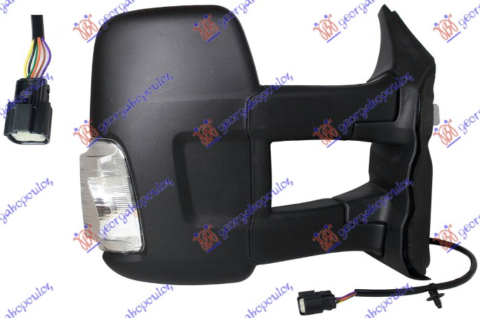 RETROVIZOR ELEKTRICNI SA GREJACEM DUGI (PROVIDAN MIGAVAC) FORD TRANSIT 2013-2019 (F3/FCD/FDD/FAD/FED)