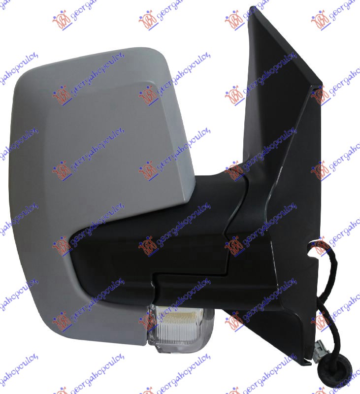RETROVIZOR ELEKTRICNI SA GREJACEM PM (ELEKTRO-SKLOPIV) (MIGAVAC) (KONVEKSNO STAKLO) FORD TRANSIT/TOURNEO CUSTOM 2013-2018 (FY/FZ)