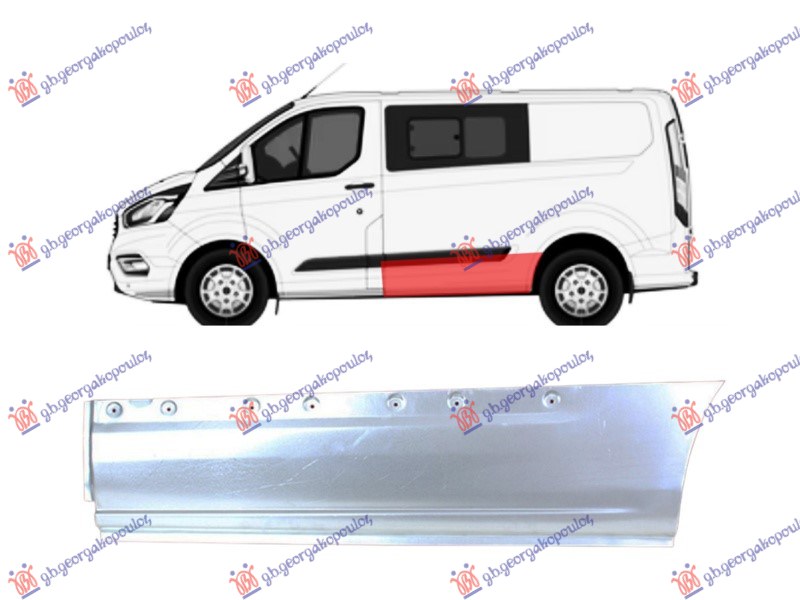 KRAJ ZADNJEG BLATOBRANA (PREDNJI DEO) (2933mm) FORD TRANSIT/TOURNEO CUSTOM 2018-2023 (FY/FZ/F3)