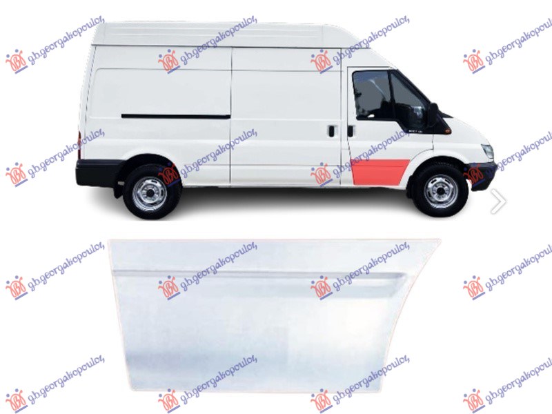 OPLATA PREDNJIH VRATA DONJA FORD TRANSIT/TOURNEO CUSTOM 2018-2023 (FY/FZ/F3)