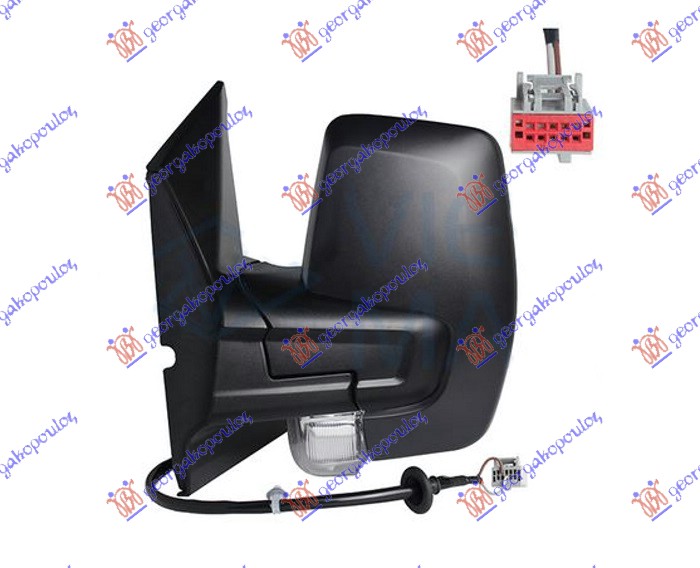 RETROVIZOR MEHANICKI (MIGAVAC) (A KVALITET) (KONVEKSNO STAKLO) FORD TRANSIT/TOURNEO CUSTOM 2018-2023 (FY/FZ/F3)