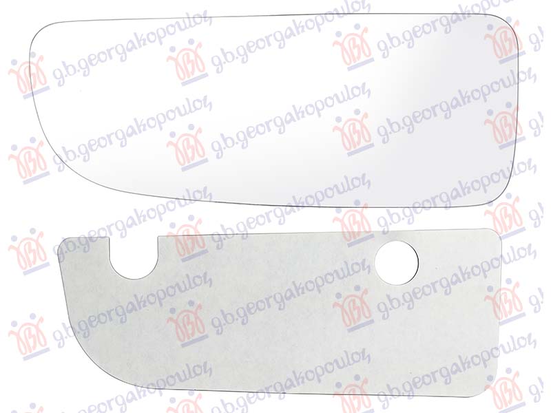 STAKLO RETROVIZORA SA GREJACEM (DONJI DEO) (KONVEKSNO) FORD TRANSIT/TOURNEO CUSTOM 2023- (NRN)