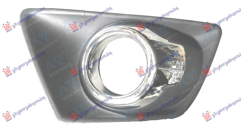 RESETKA PREDNJEG BRANIKA (SA MAGLENKOM) (HROM OKVIR) FORD ECOSPORT 2013-2017