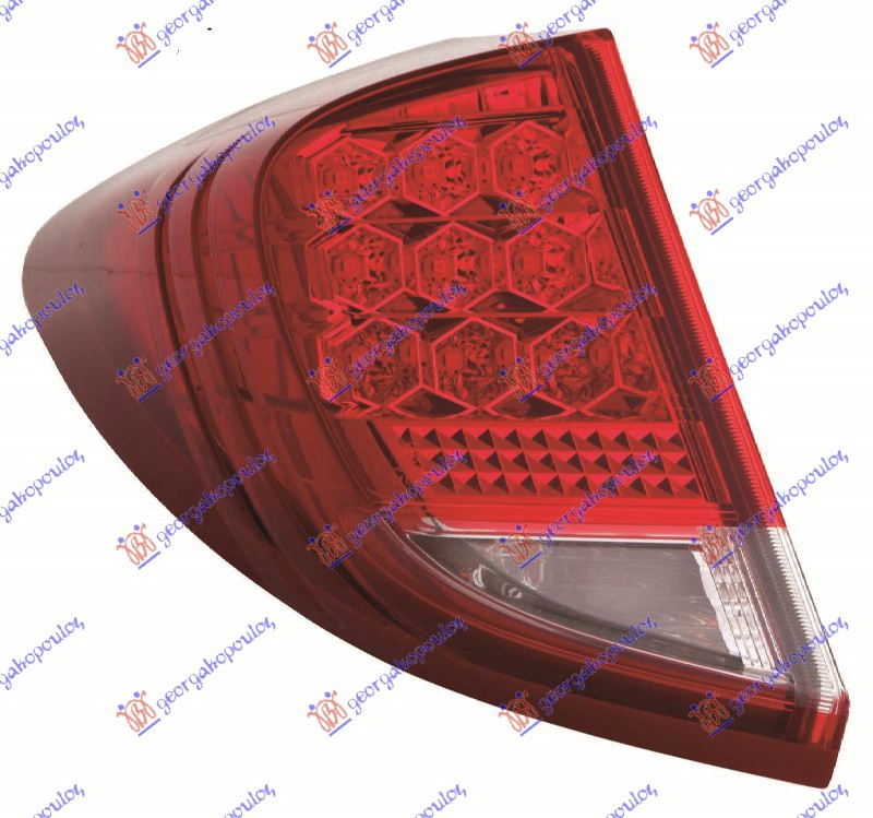 STOP LAMPA SPOLJASNJA (LED) -2014 (DEPO) HONDA CIVIC H/B-L/B 2012-2016 (FK)