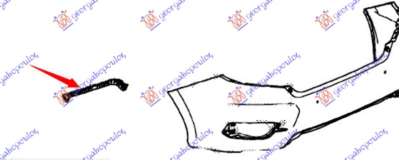 NOSAC ZADNJEG BRANIKA BOCNI PLASTICNI HONDA CIVIC SEDAN 2016-2022 (FC/FK)