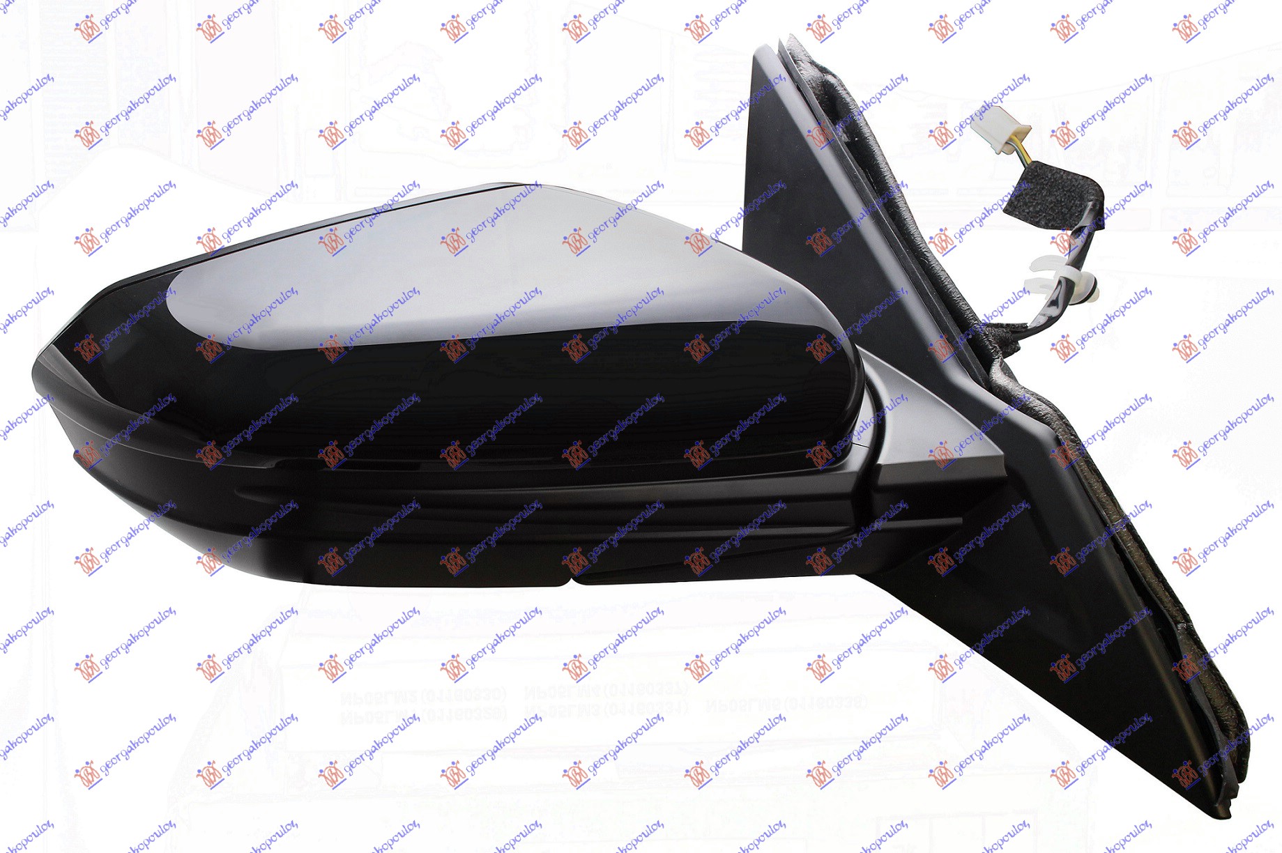 RETROVIZOR ELEKTRICNI SA GREJACEM PM (A KVALITET) (KONVEKSNO STAKLO) HONDA CIVIC H/B 2016-2022 (FC/FK)