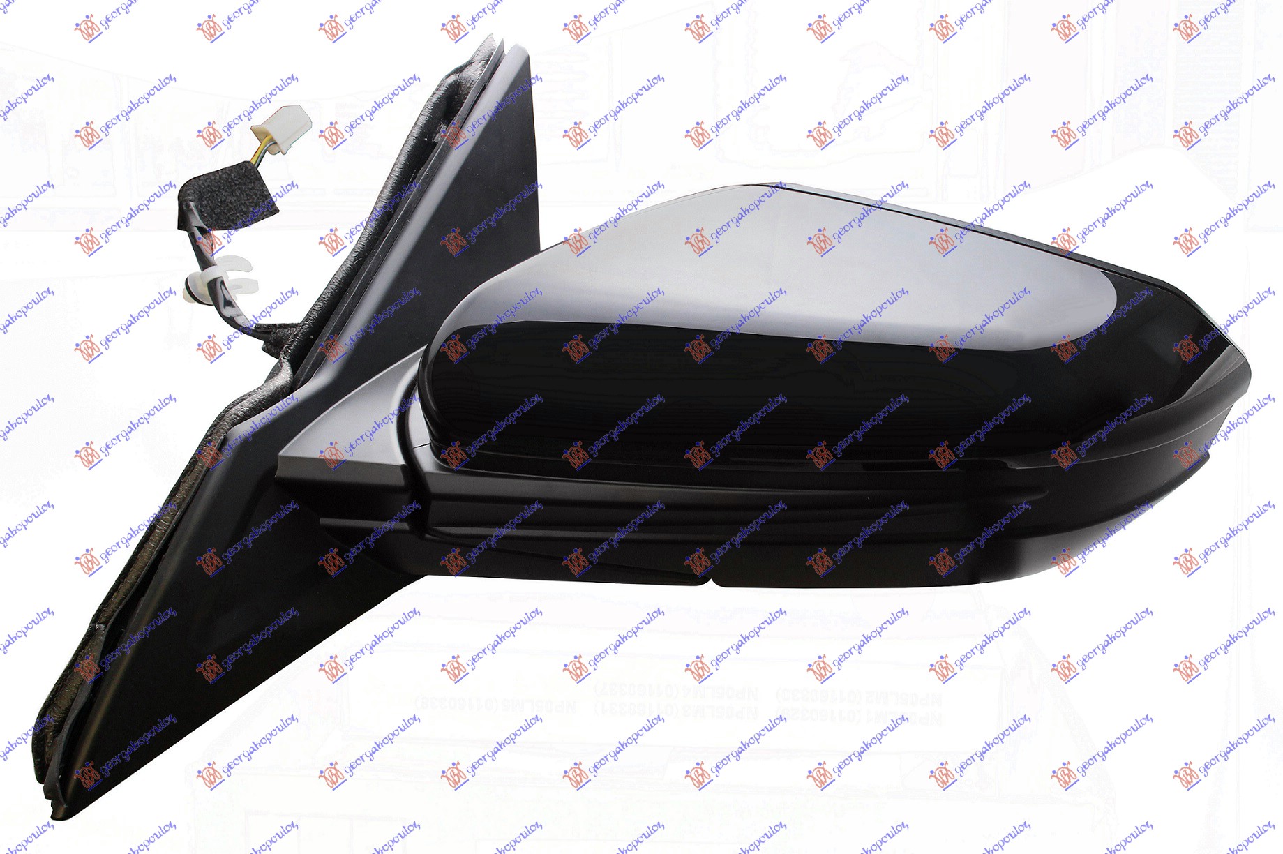 RETROVIZOR ELEKTRICNI SA GREJACEM PM (A KVALITET) (ASFERICNO STAKLO) HONDA CIVIC H/B 2016-2022 (FC/FK)