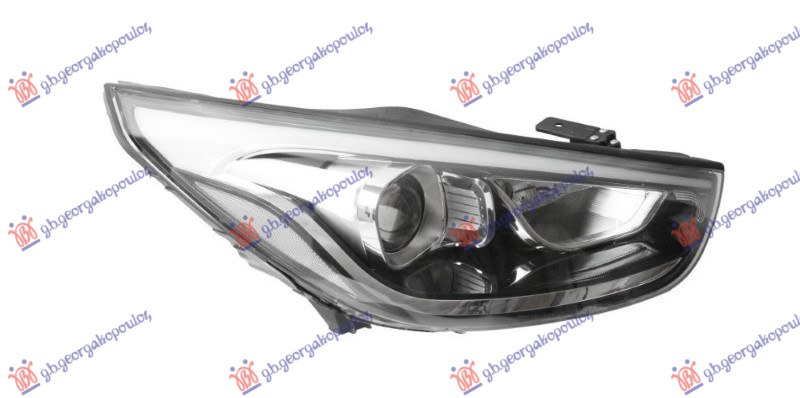 FAR ELEKTRICNI SA LED DNEVNIM SVETLOM (HROM LAJSNA) (DEPO) HYUNDAI iX35/TUCSON 2010-2015 (LM/EL/ELH)