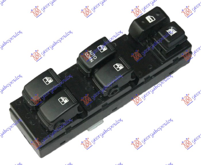PREKIDAC U PREDNJIM VRATIMA (4 TASTERA) (AUTO DOWN) (16 PIN) HYUNDAI iX35/TUCSON 2010-2015 (LM/EL/ELH)