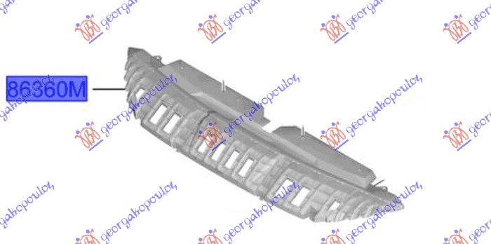POKLOPAC VEZNOG LIMA GORNJI PLASTICNI (ORIGINALNI) HYUNDAI i20 III 2024- (BC3/BI3)