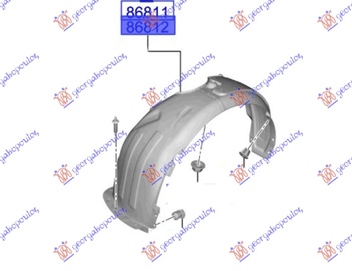 POTKRILO PLASTICNO HYUNDAI BAYON 2021-2024 (BC3)
