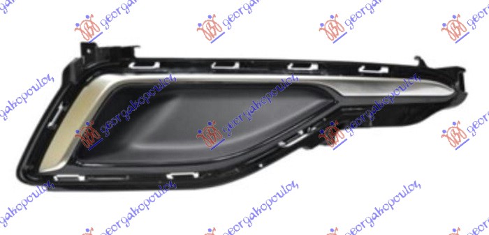 RESETKA PREDNJEG BRANIKA (BEZ MAGLENKE) (HROM LAJSNA) HYUNDAI SONATA 2015-2018 (LF)