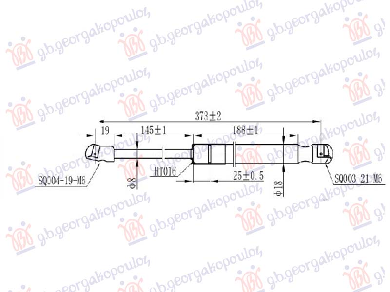 AMORTIZER HAUBE (373L-320N) HYUNDAI SONATA 2017-2019 (LF)