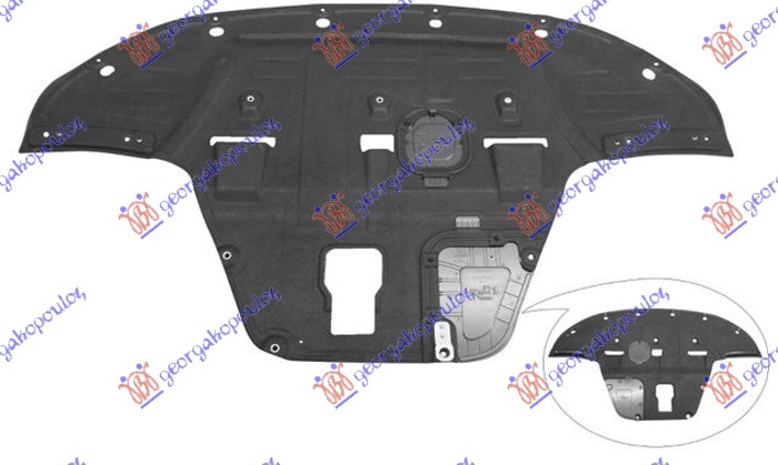 ZASTITA MOTORA (1.6 TURBO BENZIN) PLASTICNA HYUNDAI SONATA 2019- (DN8)