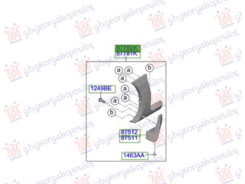 RUB PLASTICNI PREDNJEG BLATOBRANA (ORIGINALNI) HYUNDAI STARIA 2025- (US4)
