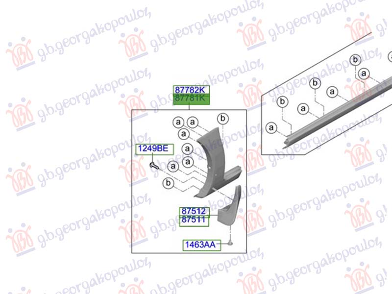 RUB PLASTICNI PREDNJEG BLATOBRANA (ORIGINALNI) HYUNDAI STARIA 2025- (US4)