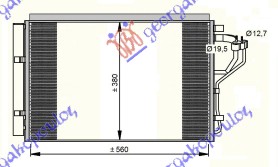 HLADNJAK KLIME 1.4/1.6i BENZIN (555x385x16) HYUNDAI ELANTRA 2011-2013 (MD/UD)
