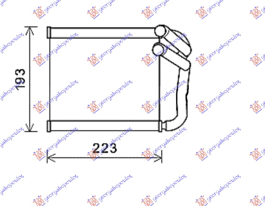 GREJAC KABINE (211x159x27) HYUNDAI ELANTRA 2011-2013 (MD/UD)