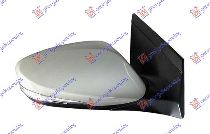 RETROVIZOR ELEKTRICNI SA GREJACEM PM (ELEKTRO-SKLOPIV) (MIGAVAC) (SVETLO) HYUNDAI i30 5D 2012-2014 (GD)