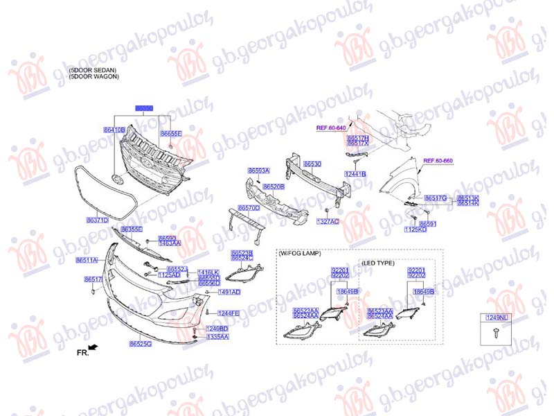 CENTRALNA RESETKA (HROM LAJSNA) (ORIGINALNI) HYUNDAI i30 5D 2014-2017 (GD)