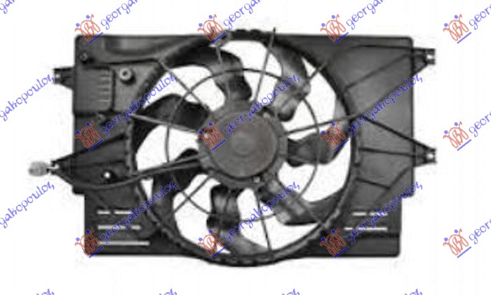 VENTILATOR KOMPLET (1.0/1.4 T-GDi BENZIN) (425mm) HYUNDAI i30 HATCHBACK/TOURER 2017-2020 (PDE/PDEN)