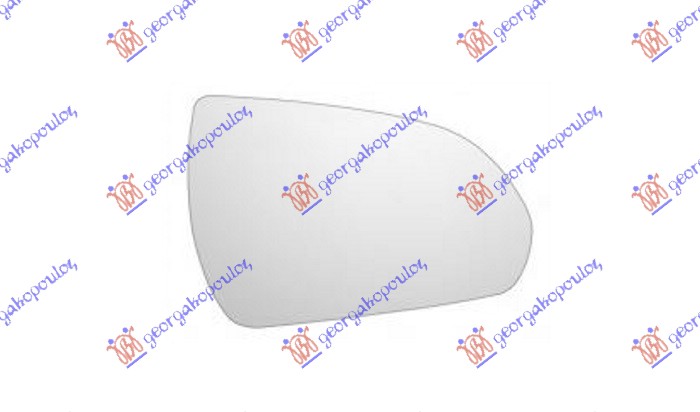 STAKLO RETROVIZORA SA GREJACEM (KONVEKSNO) HYUNDAI i30 HATCHBACK/TOURER 2017-2020 (PDE/PDEN)