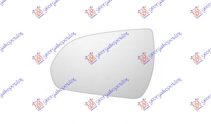 STAKLO RETROVIZORA SA GREJACEM (ASFERICNO) HYUNDAI i30 HATCHBACK/TOURER 2017-2020 (PDE/PDEN)