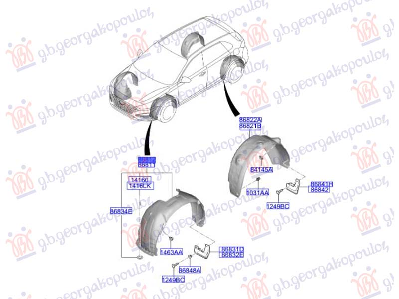 POTKRILO PLASTICNO (ORIGINALNI) HYUNDAI i30 HATCHBACK 2020- (PDE/PD/PDEN)