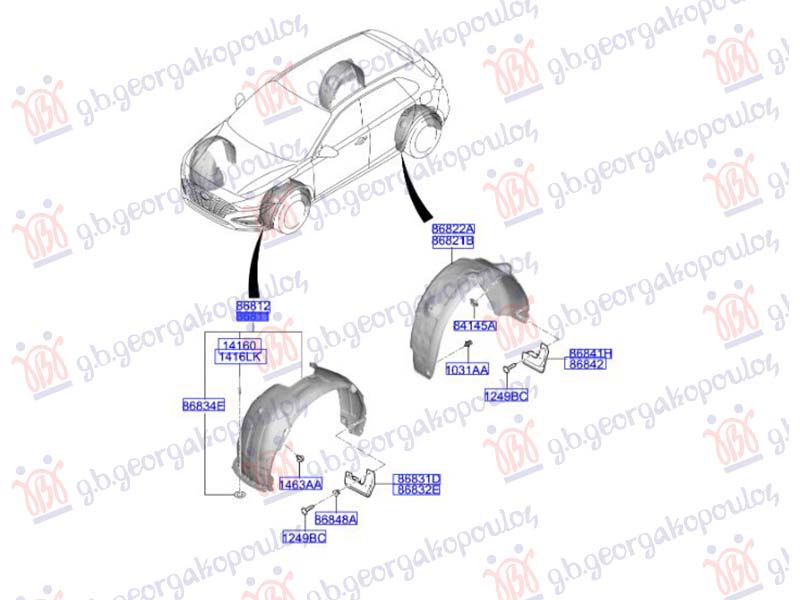 POTKRILO PLASTICNO (ORIGINALNI) HYUNDAI i30 HATCHBACK 2020- (PDE/PD/PDEN)