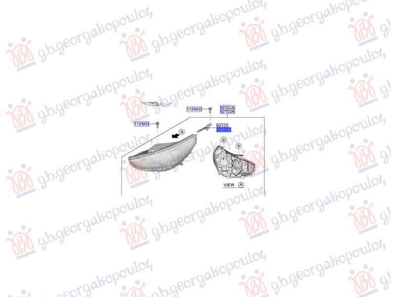 NOSAC FARA PLASTICNI (ORIGINALNI) HYUNDAI i30 HATCHBACK 2020- (PDE/PD/PDEN)