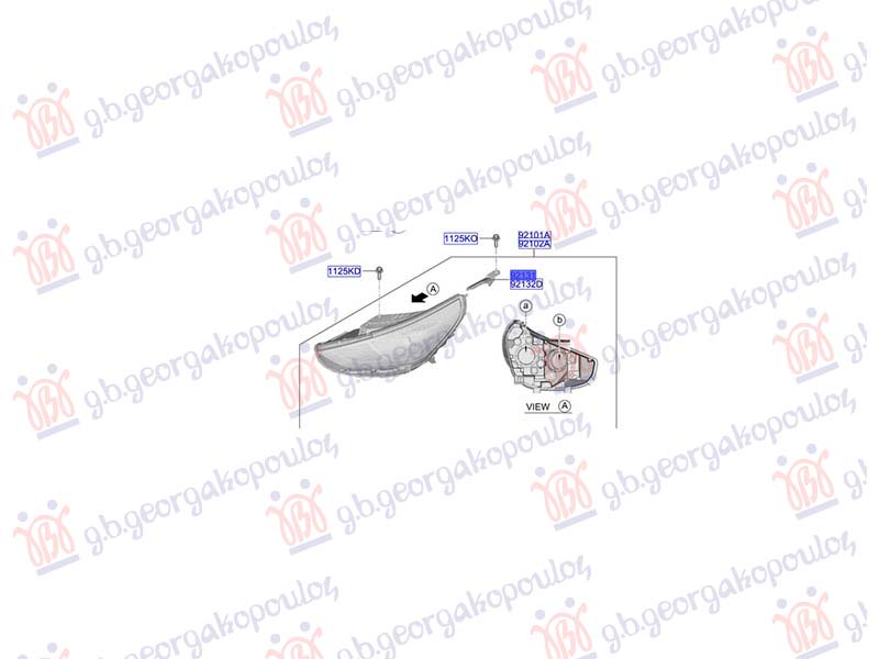 NOSAC FARA PLASTICNI (ORIGINALNI) HYUNDAI i30 HATCHBACK 2020- (PDE/PD/PDEN)