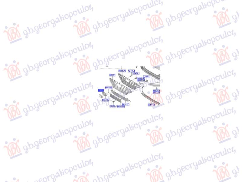 ZNAK NA MASCI (ORIGINALNI) HYUNDAI i30 FASTBACK 2020- (PDE/PDEN)