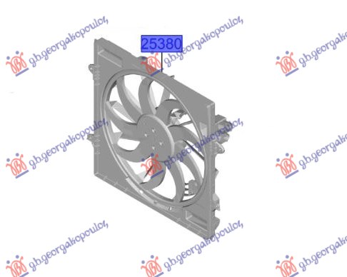 VENTILATOR KOMPLET 1.6 BENZIN/HIBRID KIA SORENTO 2020-2024 (MQ4/MQ4A)