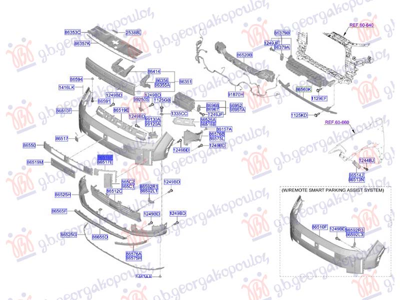 LAJSNA PREDNJEG BRANIKA BOCNA CRNA (ORIGINALNI) HYUNDAI SANTA FE 2024- (MX5)