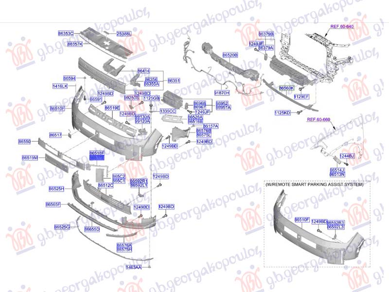 LAJSNA PREDNJEG BRANIKA BOCNA CRNA (ORIGINALNI) HYUNDAI SANTA FE 2024- (MX5)