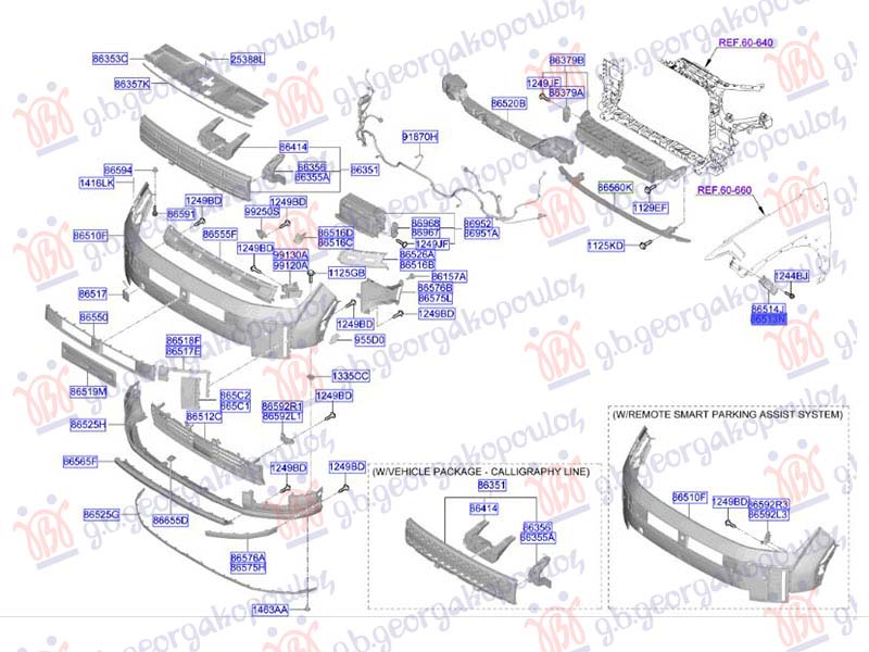 NOSAC PREDNJEG BRANIKA BOCNI PLASTICNI (ORIGINALNI) HYUNDAI SANTA FE 2024- (MX5)
