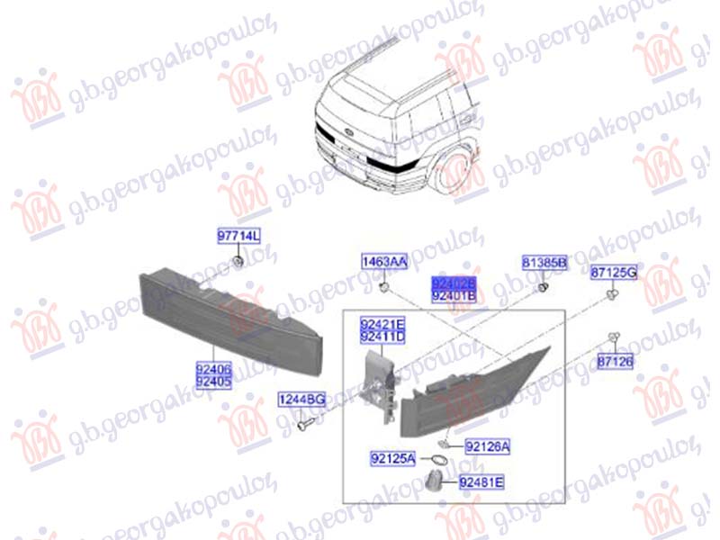 STOP LAMPA SPOLJASNJA LED (DEPO) HYUNDAI SANTA FE 2024- (MX5)