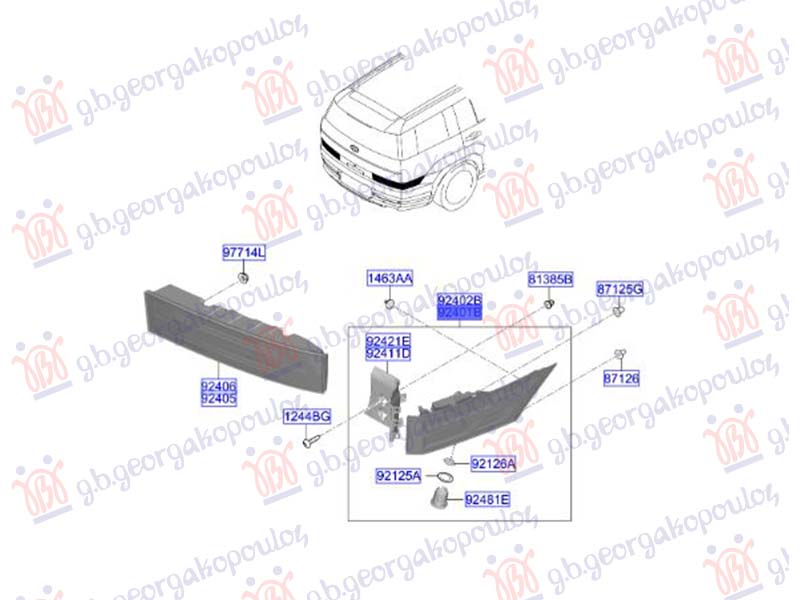 STOP LAMPA SPOLJASNJA LED (DEPO) HYUNDAI SANTA FE 2024- (MX5)