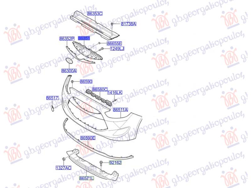 PVC MASKA (ORIGINALNI) HYUNDAI iX20 2011- (JC)