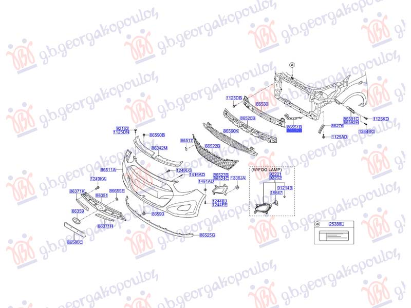 NOSAC PREDNJEG BRANIKA GORNJI BOCNI METALNI (ORIGINALNI) HYUNDAI i10 I 2010-2013 (PA)