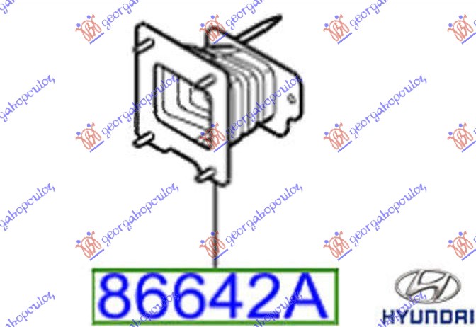 NOSAC ZADNJEG BRANIKA (ORIGINALNI) HYUNDAI i10 II 2016-2019 (BA/IA)