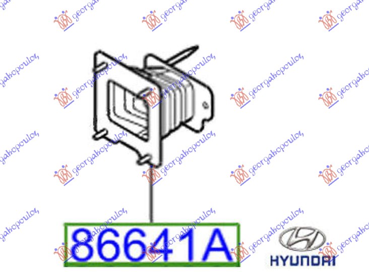 NOSAC ZADNJEG BRANIKA (ORIGINALNI) HYUNDAI i10 II 2016-2019 (BA/IA)