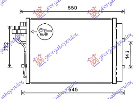 HLADNJAK KLIME ZA SVE MODELE (440x330x16) HYUNDAI i10 II 2016-2019 (BA/IA)