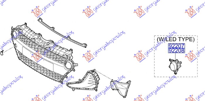 DNEVNO SVETLO LED (ORIGINALNI) HYUNDAI i10 II 2016-2019 (BA/IA)