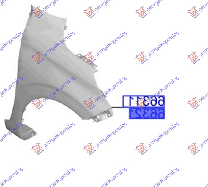BLATOBRAN (BEZ OTVORA ZA MIGAVAC) HYUNDAI i10 III 2019-2023 (AC3/AI3)