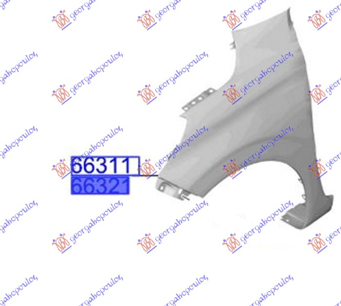 BLATOBRAN (BEZ OTVORA ZA MIGAVAC) HYUNDAI i10 III 2019-2023 (AC3/AI3)